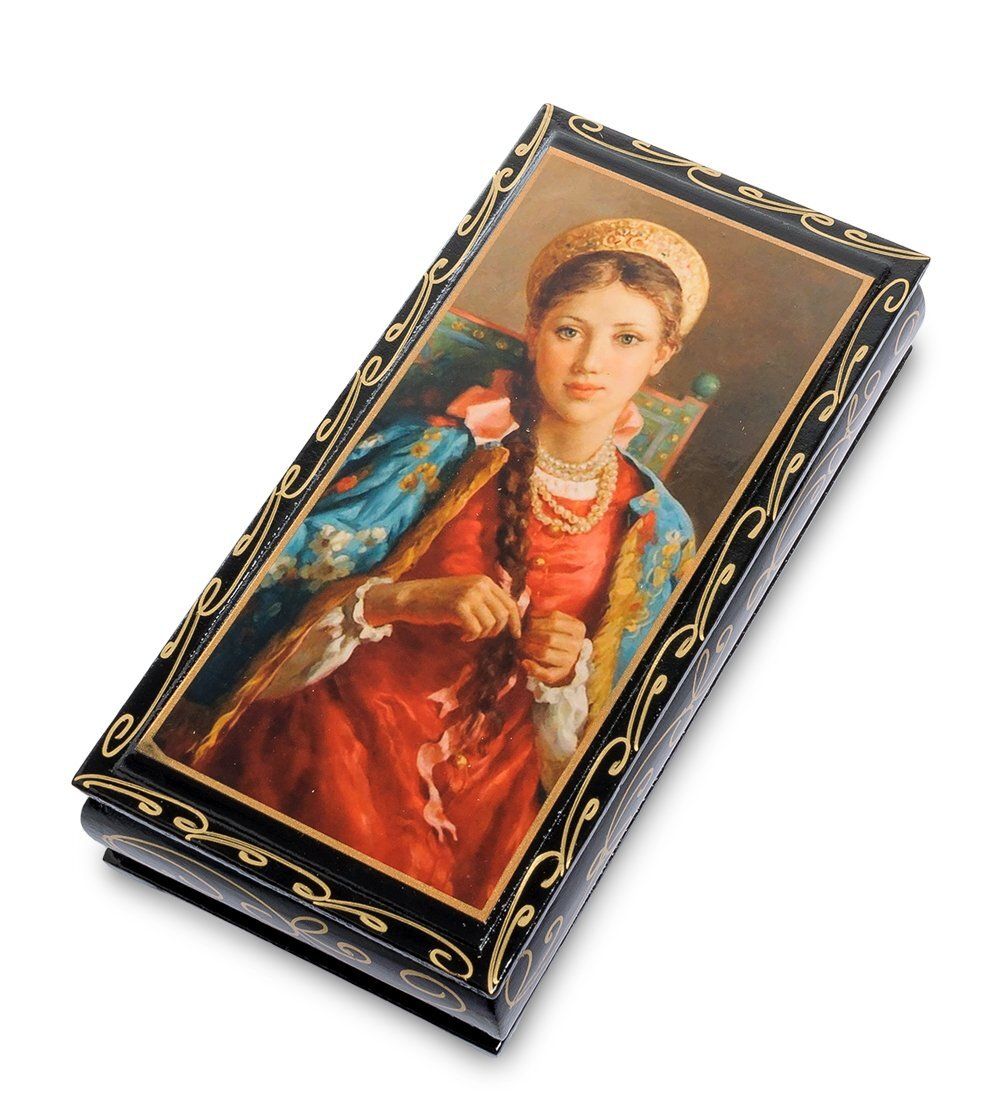 Народные промыслы ШК-11/ 5-B Шкатулка-купюрница в технике декупаж (8х17х4)