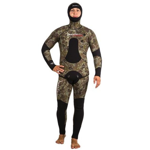 Гидрокостюм Marlin Camoskin 9 мм Зеленый