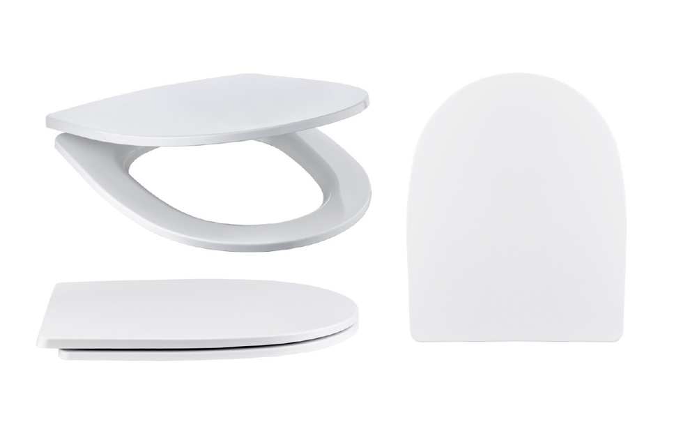 Унитаз-компакт "Юнион" (станд, 2-реж., дюро, метал крепеж, softclose, тонкое)