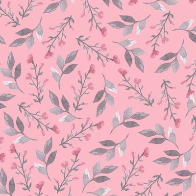 Акварельные цветы на розовом