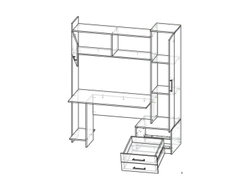 Интел-16 стол компьютерный Бодега Светлый / Темный