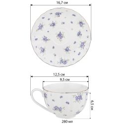 ЧАЙНЫЙ НАБОР LEFARD "SONNET IN BLUE" НА 6 ПЕР. 12 ПР. 280 МЛ (КОР=6НАБ.)