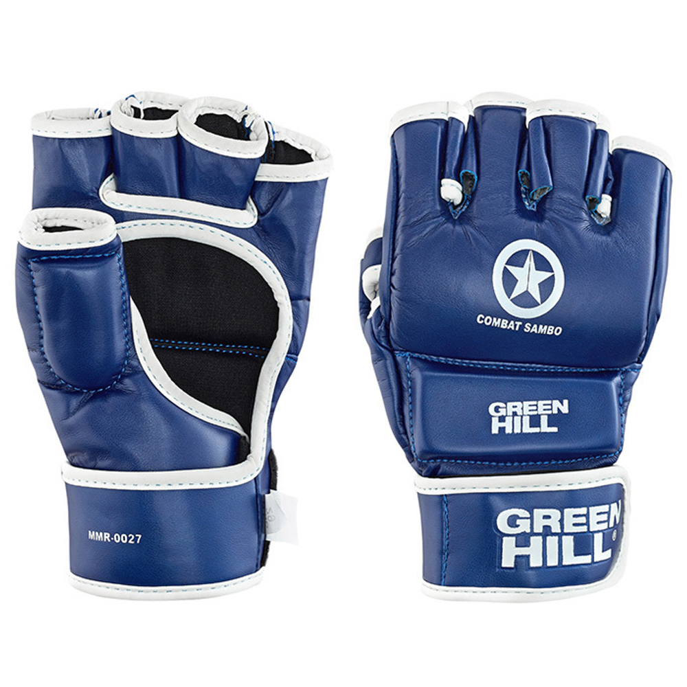 MMR-0027cs Перчатки COMBAT SAMBO синие