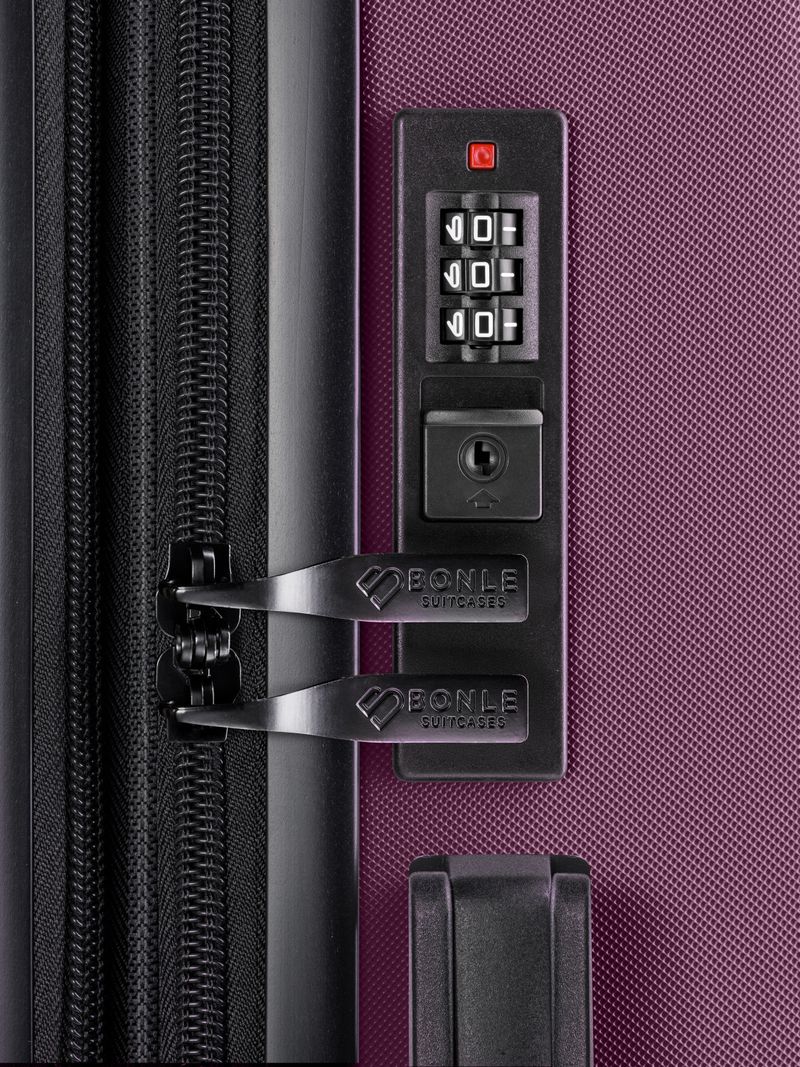 Чемодан Bonle размер М Винный
