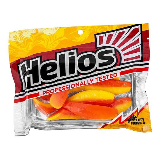 Виброхвост Chubby 3,55&#39;/9 см Orange &amp; Yellow 5шт. (HS-4-015) Helios
