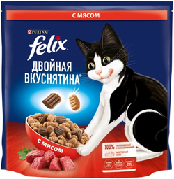 Felix 600г. Двойная вкуснятина с Мясом