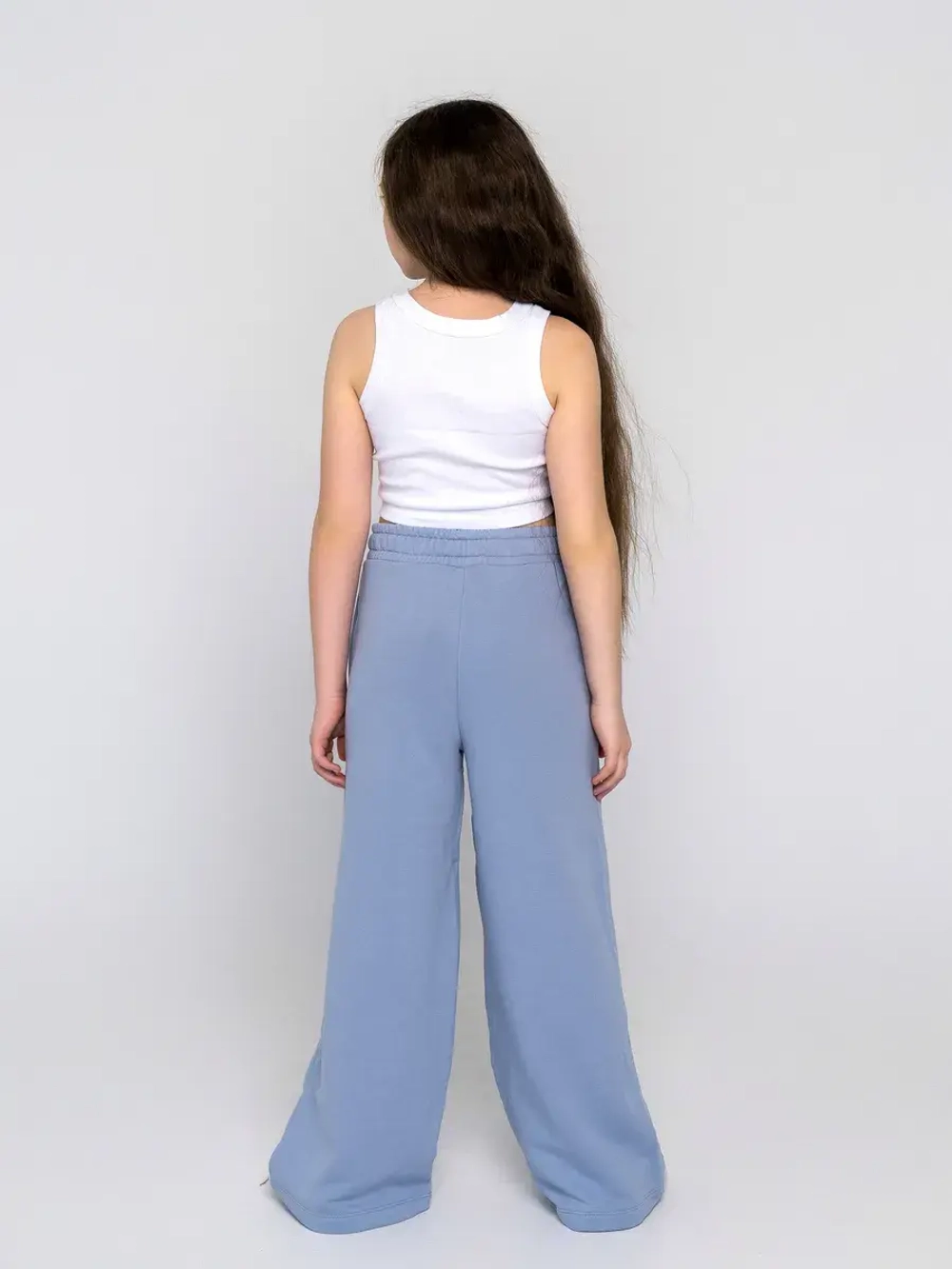 Брюки трубы детские осенние широкие палаццо