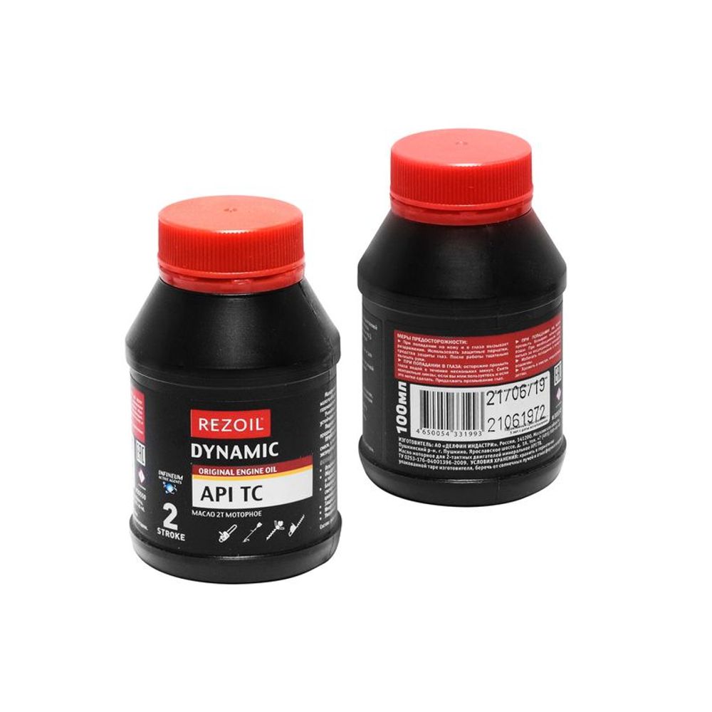 Масло 2-тактное минеральное Rezoil Dynamic API TC 0,1 л (24 шт/уп) (03.008.00003)