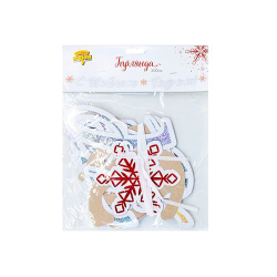 Гирлянда с Новым Годом Снежные Искры