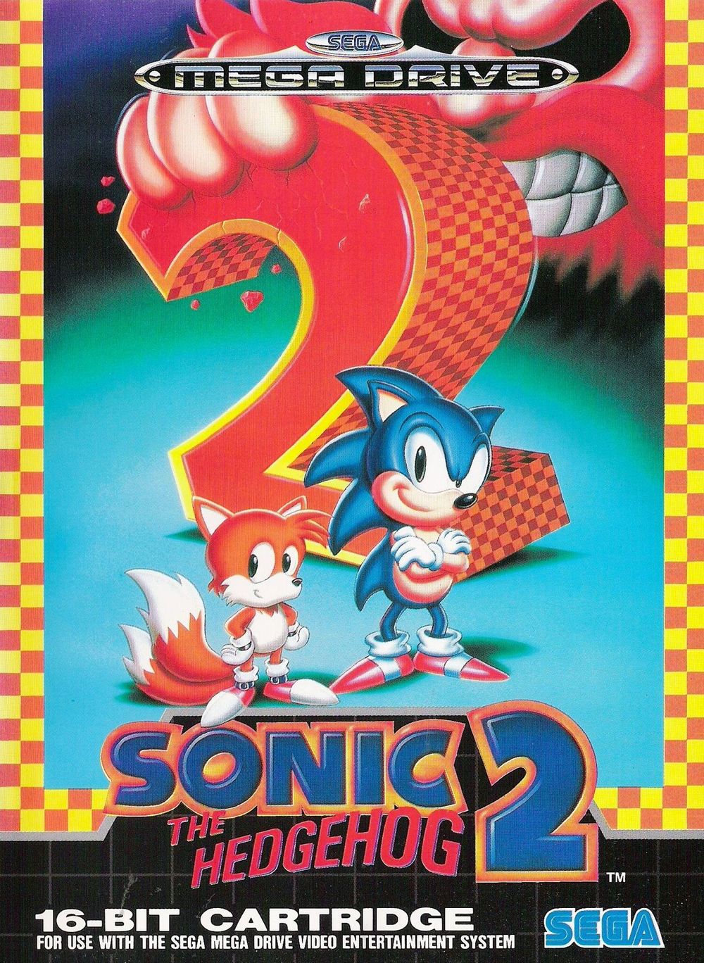 Картридж Sonic the Hedgehog 2 (Sega Mega Drive)