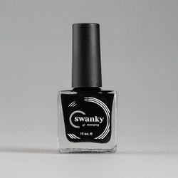 Swanky Stamping Лак для стемпинга 001 черный, 10мл