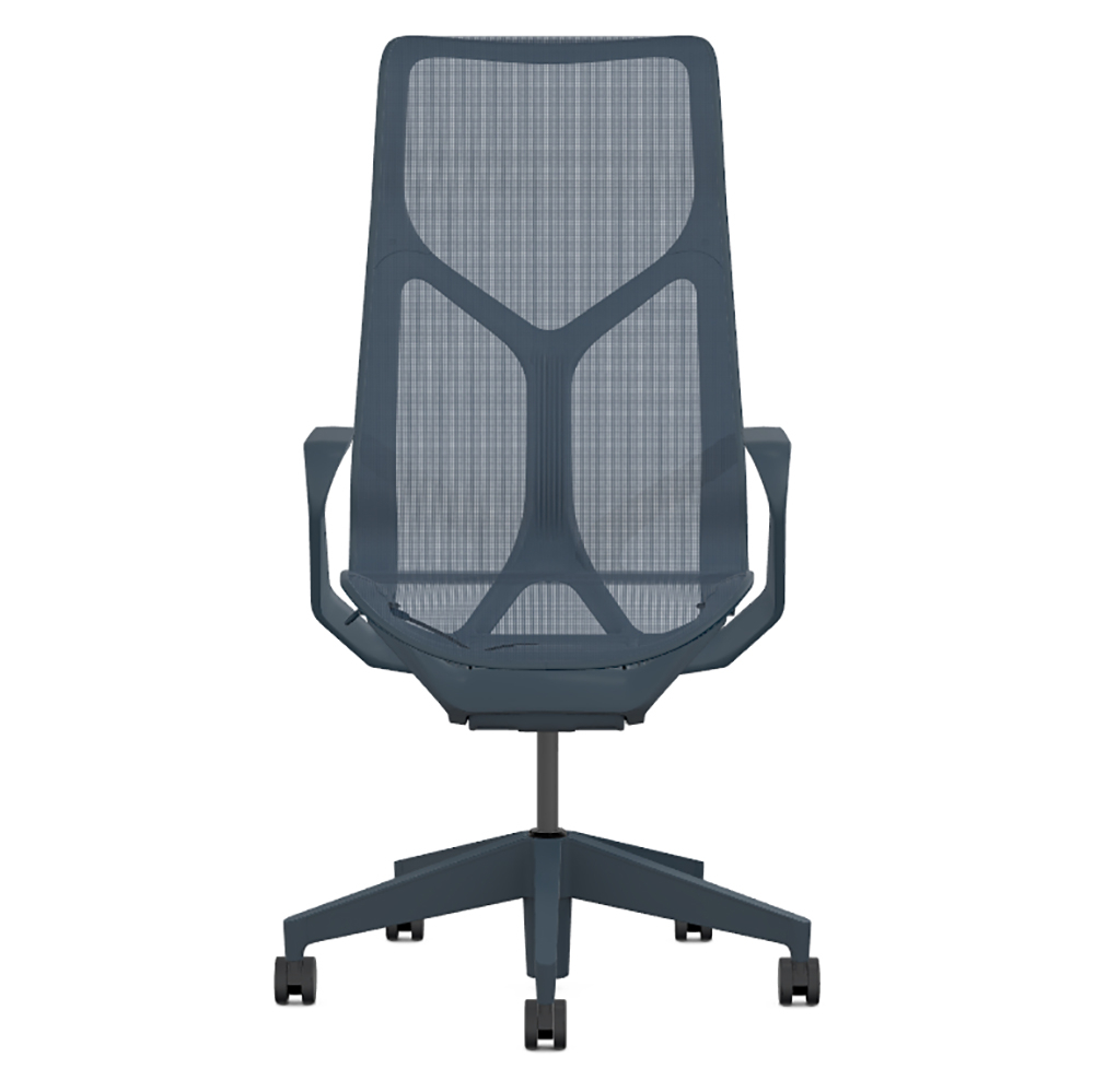 Кресло Herman Miller Cosm, высокая спинка, цвет Nightfall, нерегулируемые подлокотники