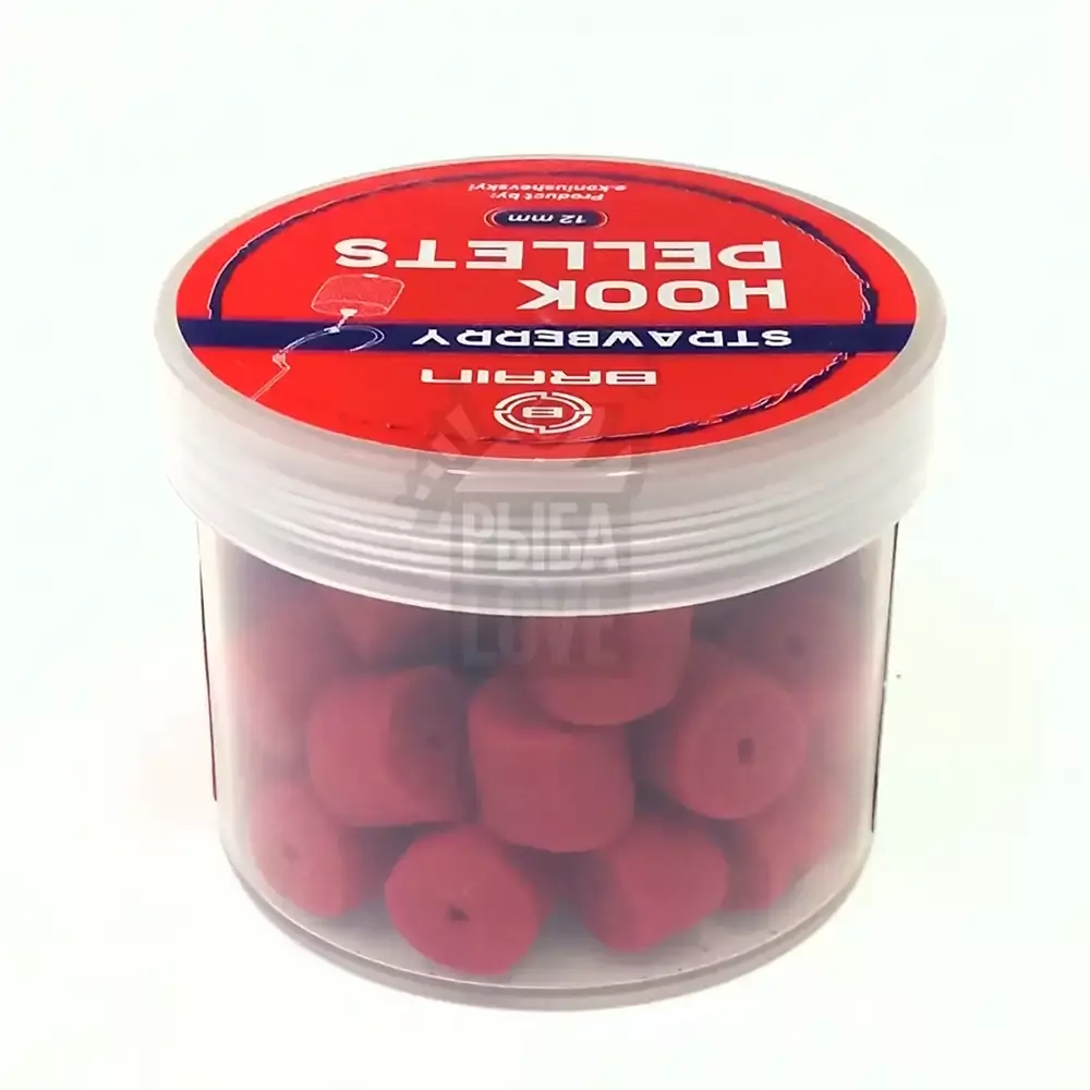 Пеллетс насадочный BRAIN Hook Pellets Strawberry КЛУБНИКА 70г