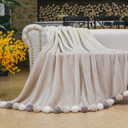 Плед 220x240 Sofi De MarkO Multi-ball бежевый Китай фото