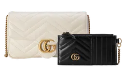 Мини-сумка Gucci GG Marmont белый