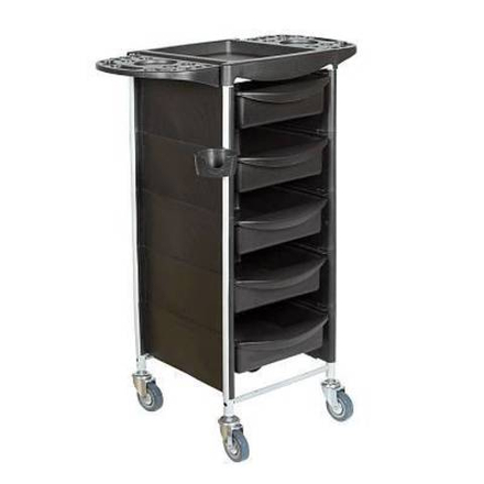 ПОД ЗАКАЗ: Тележка парикмахерская черная Т30