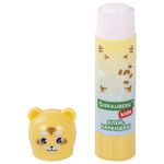 Клей-карандаш "Пастельные зверята: мышка, тигр, бегемот", 9 г, фигурный колпачок, BRAUBERG KIDS, 271140