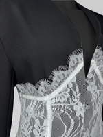 Пиджак Agdali Brand приталенный с вставками из кружева