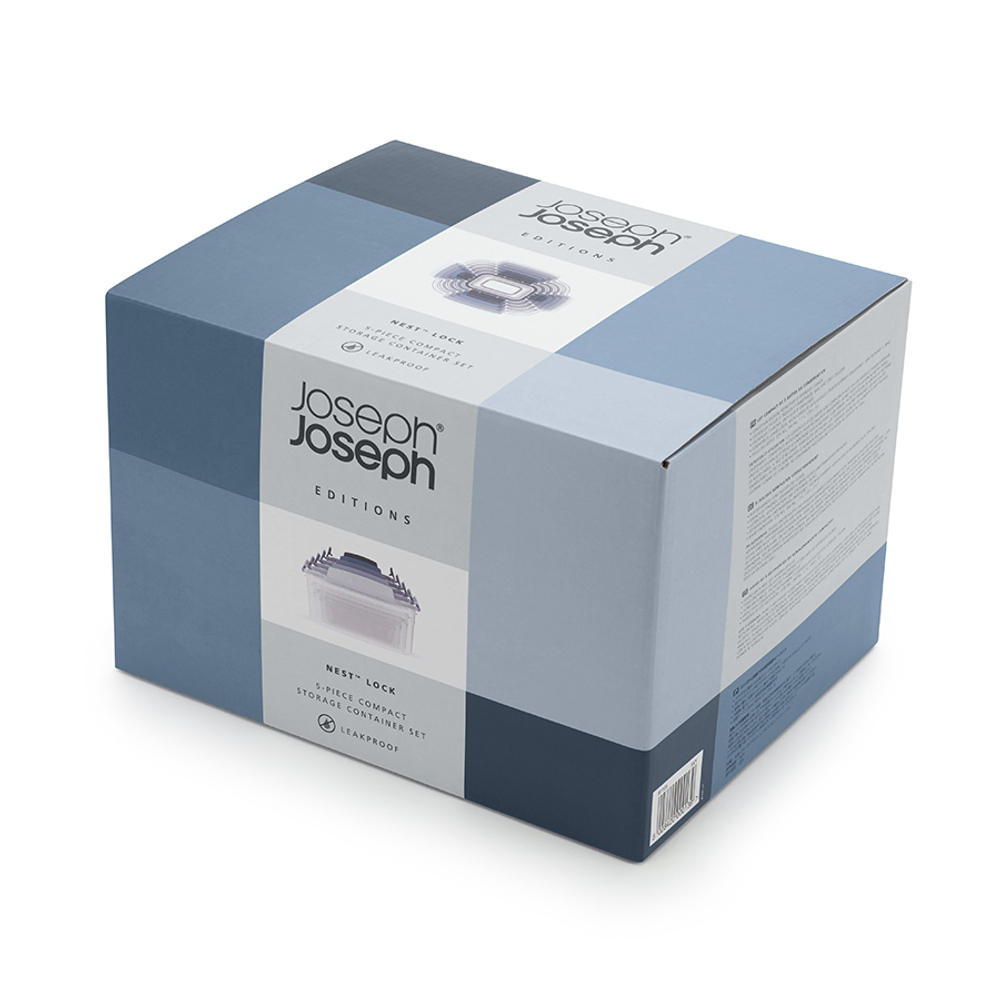 Набор контейнеров nest lock, синий, 5 шт.