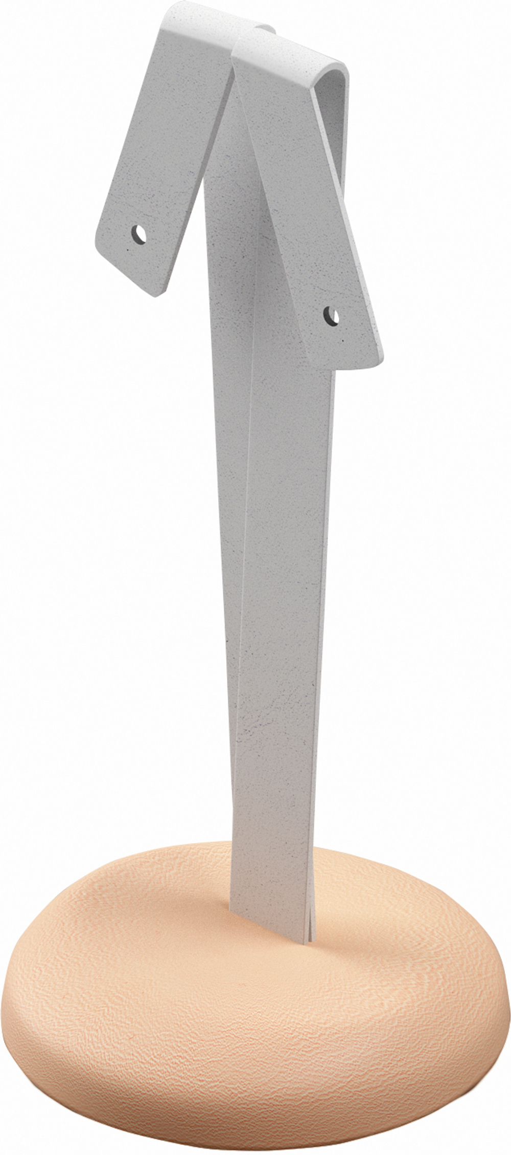 Подставка для серег/ушки/2 отверстия/круглое основание/Н-140 мм.