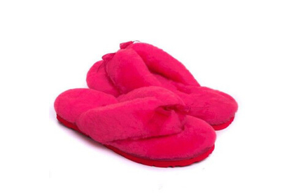 UGG Fluff Flip Flop II Rose Red