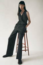 Брюки из рельефной ткани — zw collection