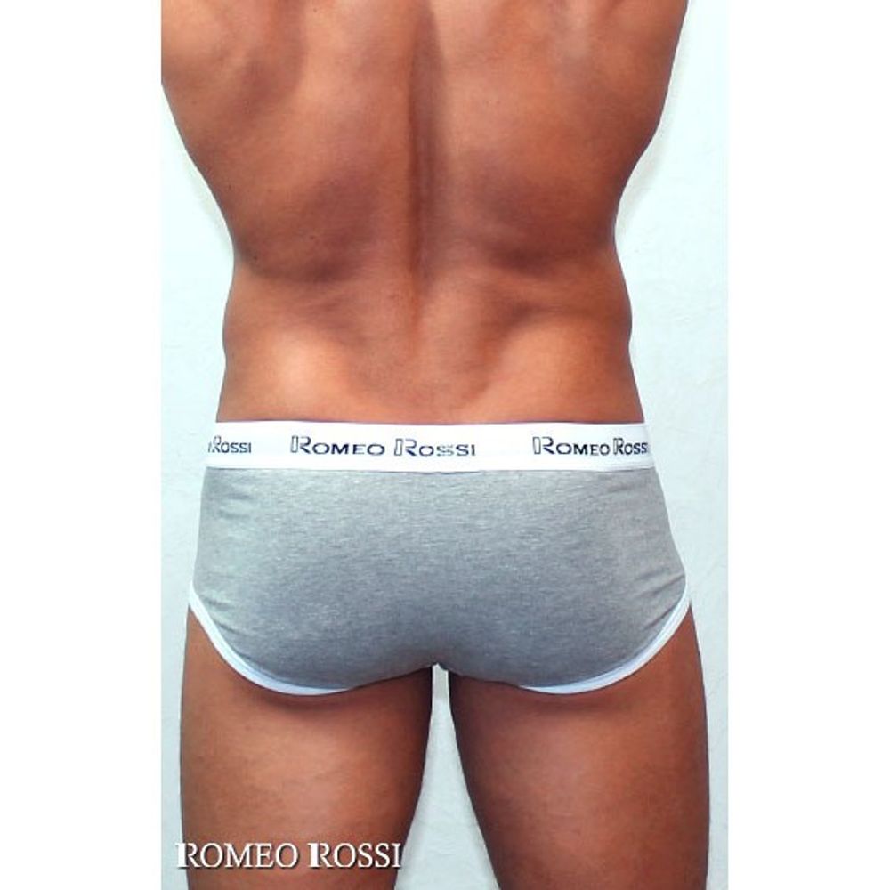 Мужские трусы брифы серые Romeo Rossi RR366-3 Brief