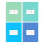 Тетрадь школьная А5 12л одна линия "Школьная" ассорт. (BG) микс цветов (комплект 3 шт)