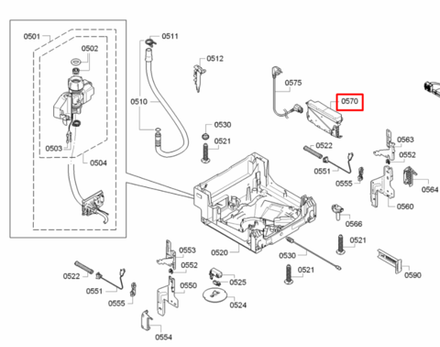 Модуль для посудомоечной машины Bosch (Бош) /Siemens (Сименс)- 659100
