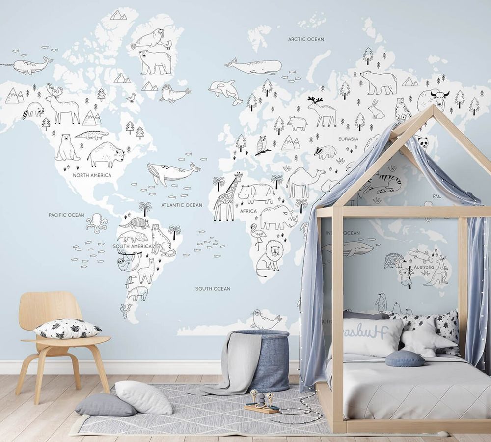 Бесшовная фреска KIDS-77, 2,7 м (Ширина 4 м)