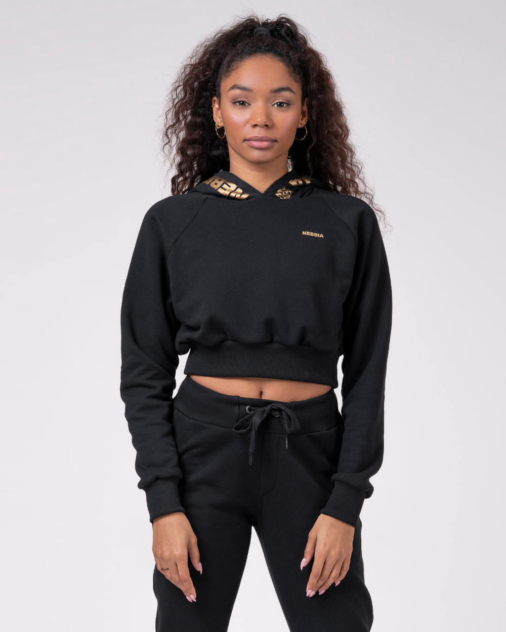 Укороченная толстовка Nebbia 824 Golden Cropped Hoodie