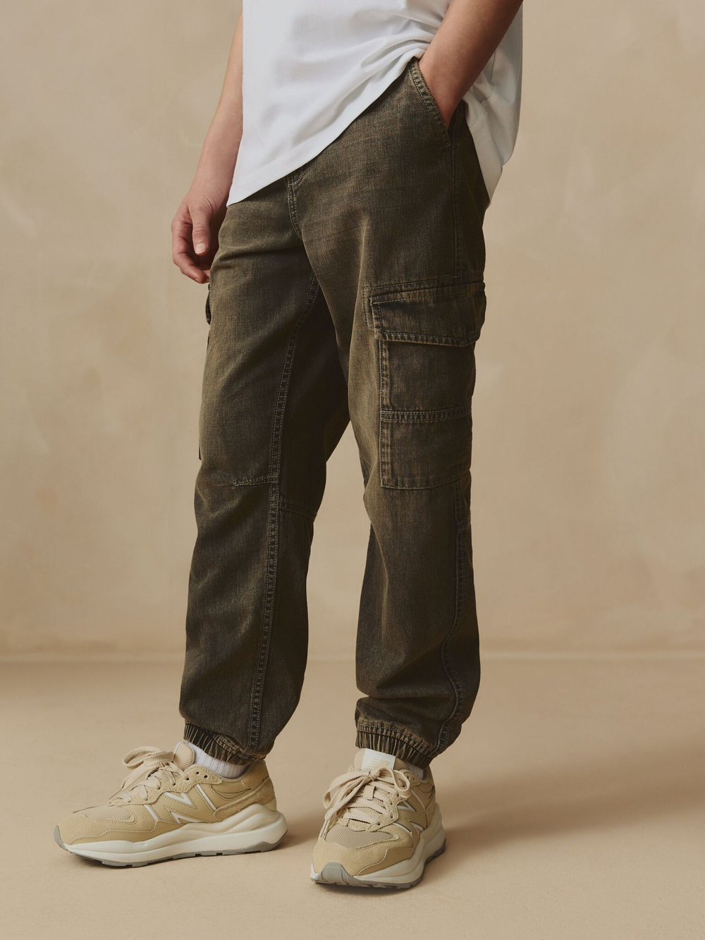 Джинсы карго для мальчика Next AC5-530, Серый