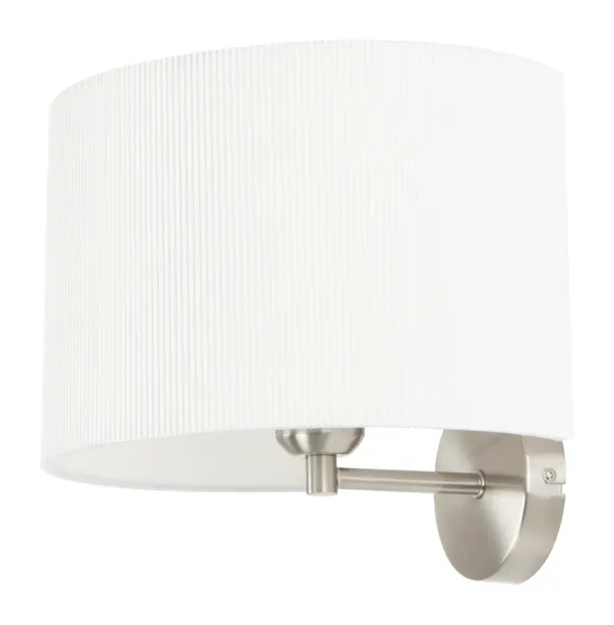 6049AWL SATIN NICKEL+WHITE (1/12) Настенный светильник NW