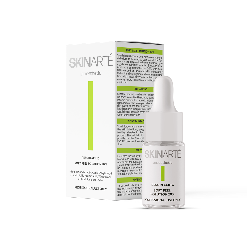 IS SKINARTÉ RESURFACING Пилинг с миндальной, молочной, салициловой, бионовой и азелаиновой кислотами 20% + глутатион 5 мл.