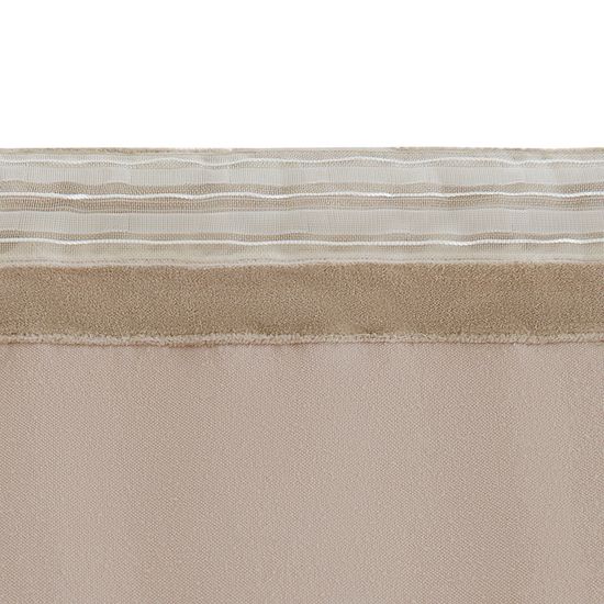 Штора из хлопкового бархата бежевого цвета из коллекции essential, 150х290 см