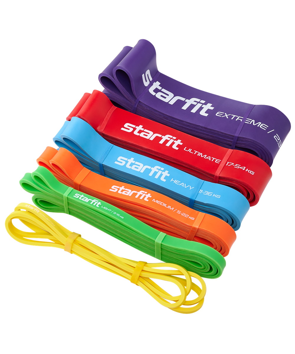 Эспандер ленточный для кросс-тренинга ES-803, 5-22 кг, 208х2,2 см, оранжевый