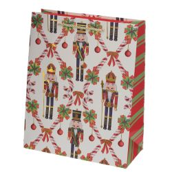 GAEM Пакет подарочный M (бумага 210г/м2, блок 12шт), L26 W12 H32 см, 4в.