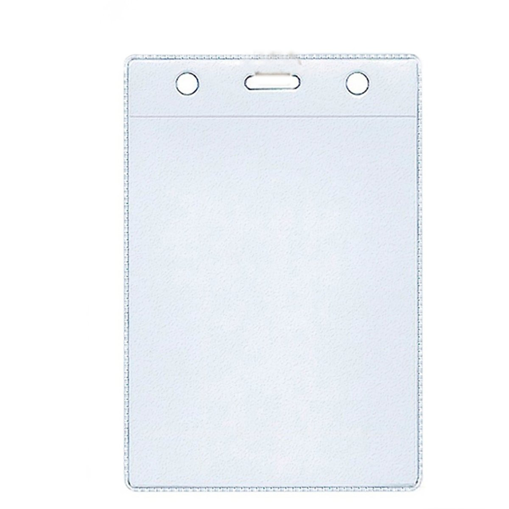 Бейдж вертикальный Alingar, 6,3 см х 10,0 см, ПВХ, прозрачный