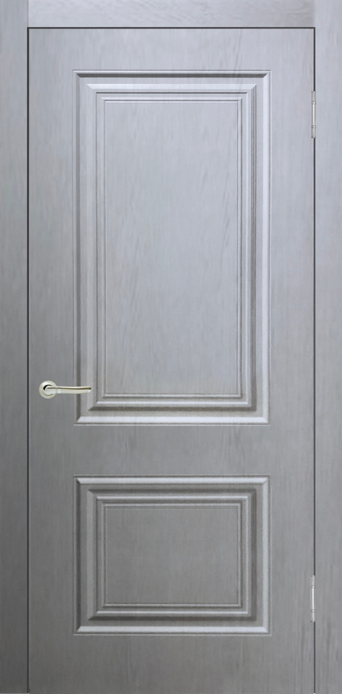 Межкомнатная дверь Роял 2 остекленная / Цвет Серый / Двери Верда