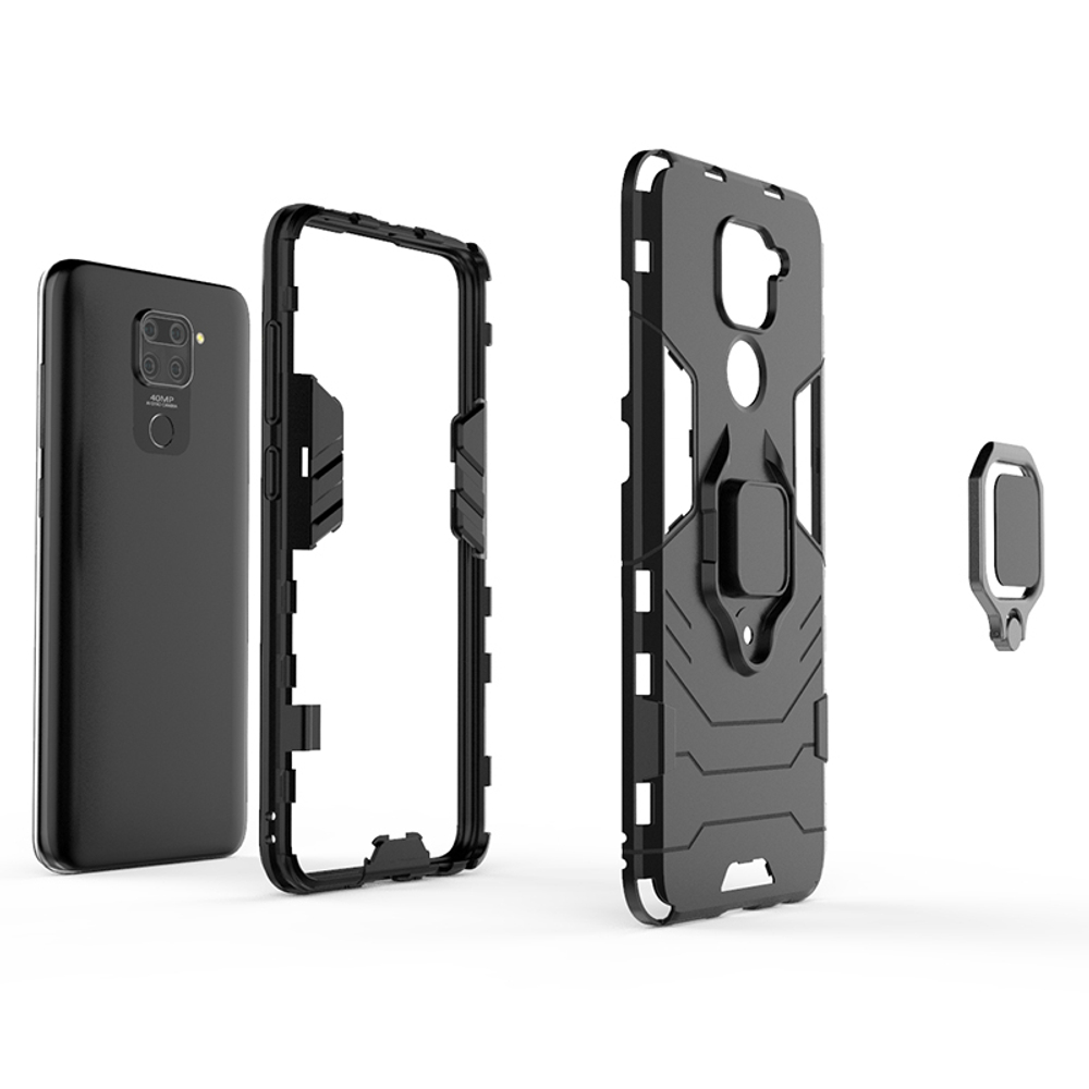 Противоударный чехол с кольцом Panther Case для Xiaomi Redmi Note 9