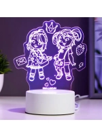 Светильник 3D ночник RISALUX «Подружки», LED RGB, от сети