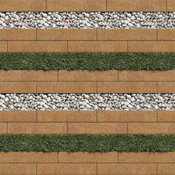 Тротуарная плитка ГАЗОННАЯ РЕШЕТКА - Листопад гранит Сахара