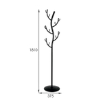 Вешалка напольная Дерево, 38×38×181 см (чёрный)
