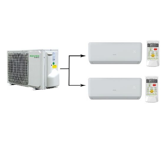 Мульти сплит-система на 2 комнаты Rovex Free Match 2M14UIHA1/RS-M07IHA1*2
