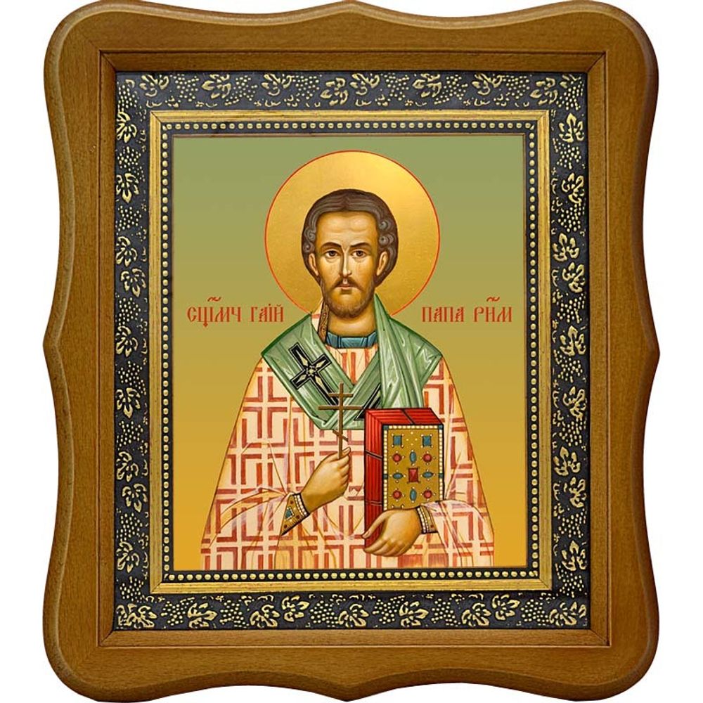 Гаий Римский папа Римский священномученик. Икона на холсте.