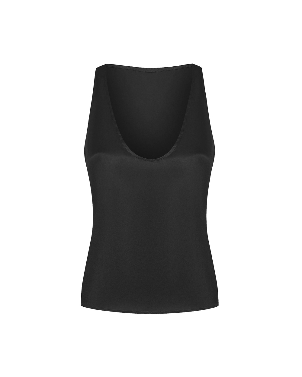 Топ из шелка с глубоким вырезом