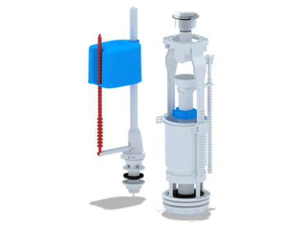 Набор с ниж. под. 1/2 пластикэконом кнопка метал.