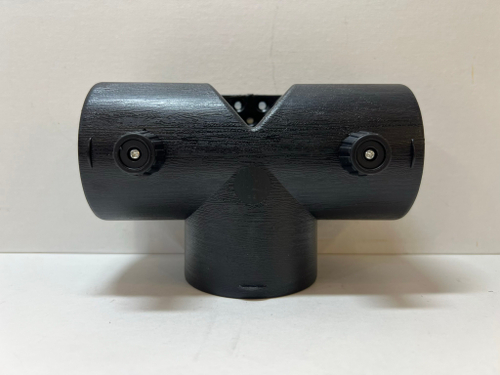 75 мм + шторка / Тройник с шторками (75 мм) отопителя автономного (75х75х75мм) T-образный