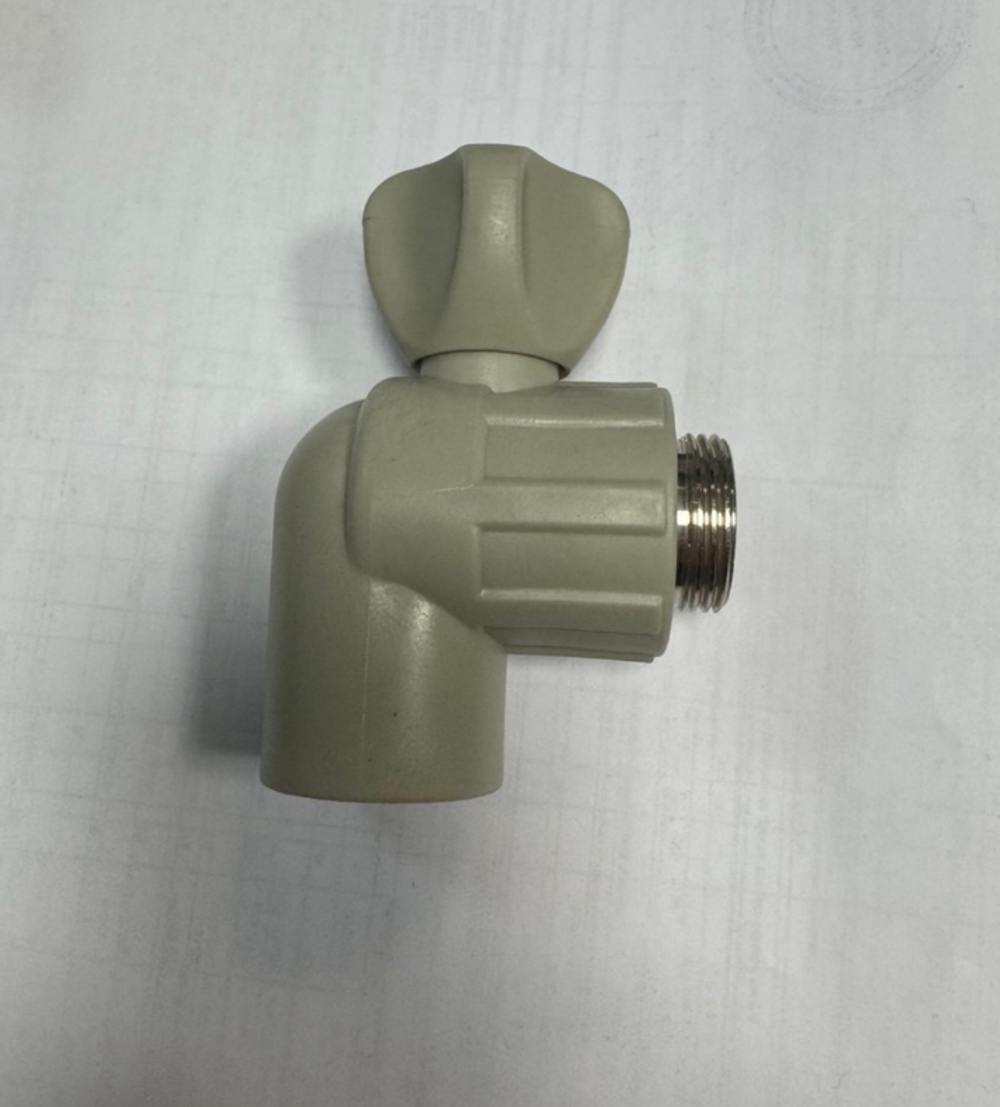 Шаровый кран угловой Политэк 25x1/2 без муфты