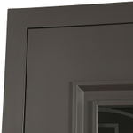 Стальная дверь "Поларис" с окном и лазерной резкой (терморазрыв 3к).